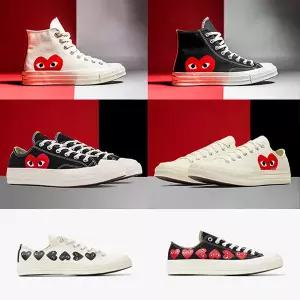 꼼데가르송 x 컨버스 콜라보 스니커즈 6종