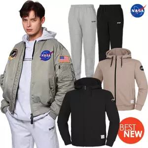[NASA 나사] 맨투맨/후드집업/바람막이자켓/아우터/항공점퍼/티셔츠/면바지/조거팬츠/블루종/운동복/반팔티/반바지/트레이닝복/빅사이즈/상하세트/런닝복/후리스