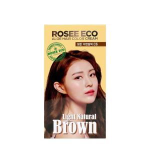로제 에코 알로에 헤어칼라크림 C6 밝은자연갈색