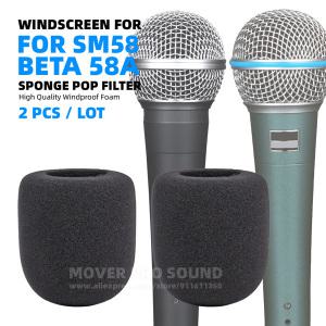 SHURE SM58 SM 58 베타 58A Beta58A 윈드 스크린 폼 다이나믹 마이크 스폰지 팝 필터 스크린 마이크 방풍