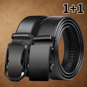 [1+1] 생활픽 남성 가죽 자동 벨트