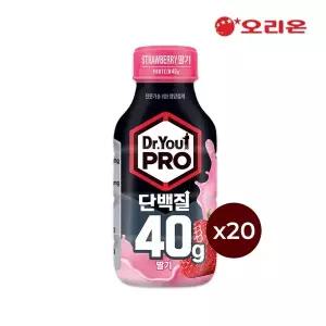 [오리온]닥터유프로 단백질드링크 40g 딸기 (350ml) x 20개