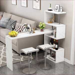 ㄱ자 테이블 와인바 공간활용 조립형 카페 거실 홈바 선반 140cm