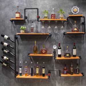 파이프 선반 책장 벽걸이 진열장 북유럽 레스토랑 디스플레이 브래킷 랙