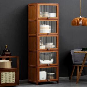 원목 그릇장 주방 컵보드 그릇 진열장 찬장