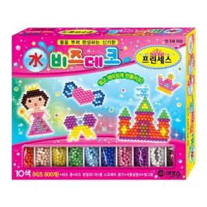 아모스비즈데코-프린세스 10색 비즈800개 - 44505/보석/십자수/비즈/공예/세트/만들기/어린이/놀이/취미생