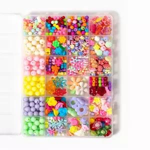 비즈공예재료세트 24칸 6호 단품/보석/십자수/비즈/공예/세트/만들기/팔찌/diy/목걸이/취미생활