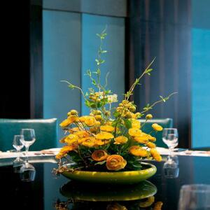 식탁 장식품 중국집 진열품 요리 꽃꽂이 중국