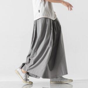 통바지 팬츠 일본하카마 남자 소형 와이드 빅사이즈