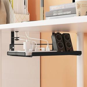 정리함 하단 멀티탭 데스크 흰색 하부 수납