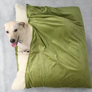강아지침낭 중형견 대형견 따뜻한 패드 침낭 면과 애완 세미