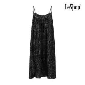 [롯데백화점]르샵 나염 플리츠 뷔스티에 원피스 (BP7OP026A)