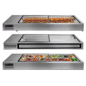 토핑 탁상형 업소용 샐러드 김밥 셀프바 분리형