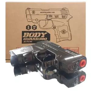 아크로모형 보디가드 380 크롬 흑진주 에어건 권총 BB 헤비웨이트 서바이벌 작동완구