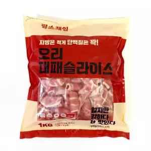 팜스제임 무항생제 대패 슬라이스 오리겹살 오리고기 샤브샤브용 구이용 다이어트 식단 500g