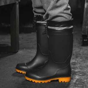 안전장화 남성용 발가락 보호 작업실 방수안전화 논슬립 경작업용