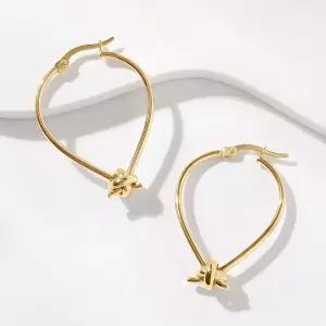 골드팡 14k 엘레강스매듭 링귀걸이