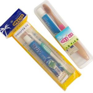 여행용 칫솔 치약 플라스틱통 세트 양치 치솔 휴대용 점심 이닦기 페리오