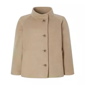 닥스 여성 24FW [스테디셀러][캐시미어] 베이지 스티치 포인트 숏코트 WKCO4D991I3