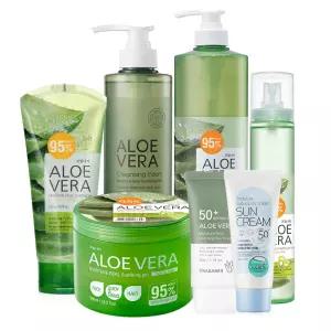 과일나라 알로에베라 선크림 50ml x 3개 외 수딩젤 클렌징폼 미스트