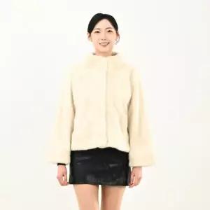 우진모피(WJ) 코펜하겐 퍼 휘메일 아이보리 기본 밍크코트 국내생산 본사직영