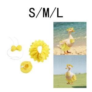 3 조각 현관 거위 여름 복장 거위 옷 거위 동상 의류