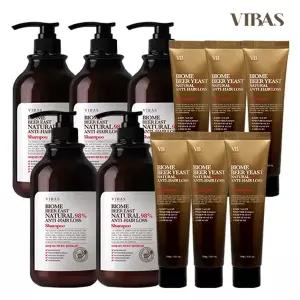 파/격/기/획 비바스 맥주효모 샴푸 (1000g x 5개+100g x 6개)