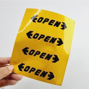 어린이집 차량 정확 스티커 자동차 용품 학교 안전 4P 공사 반사 편안 공장 도어 유치원