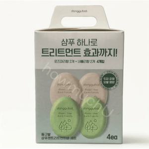 동구밭 샴푸 앤 트리트먼트바 샴푸바 샴푸비누 100g x 4개 코스트코