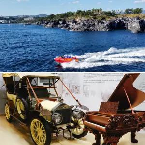 [제주] 제주제트 제트보트+세계자동차&피아노박물관 입장권 / 중문 배낚시 수상레저