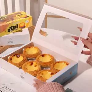 에그타르트 박스 쿠키 화과자 배달 투명 미니답례품 100개