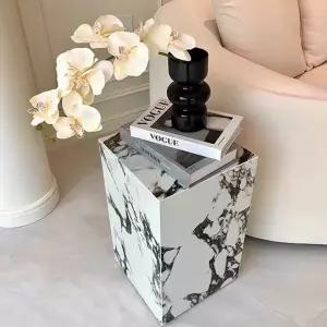 대리석 촬영 매장 전시대 사각 진열대 로비 스툴 30x30x60 사이즈