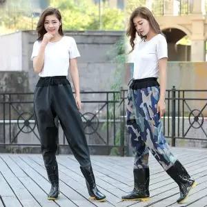 낚시 바지 웨이더 갯벌체험 갯벌 실크블랙 방수