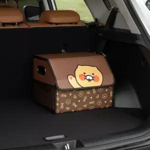 카카오프렌즈 춘식이 소형 클리어 차량용 트렁크 보관함 트렁크 정리함 대용량 접이식 보관함