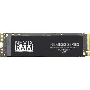 플레이스테이션 5 및 PC 게임기를 위한 네믹스 램 네메시스 시리즈 4TB M.2 2280 4세대 NVMe SSD, 최대 7415mbps의 빠른 쓰기 속도 PCIe 4 지원(PCIe3 이전 버전 호환)
