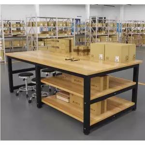 포장 작업대 택배 목공 재단 검수대 철제 대형 창고 선반다이 3단