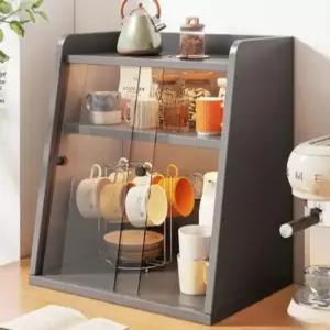 빈티지 주방 찻장 장식장 원목 미니찬장 엔틱 그릇장과 커피장