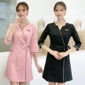 피부관리사 네일아트 작업복 병원 에스테틱 유니폼 관리 가운 옷