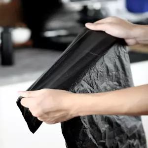 커피찌꺼기 가루 비닐봉투 넉박스 대용량 스탠드형 쓰레기 봉투 사용