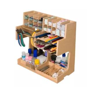 프라모델 도구정리함 원목 부품함 건담 작업용 케이스 채색 공방