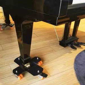 피아노 보조 캐스터 바퀴 핸들링 이동 무대 야외 공연 롤러 휠