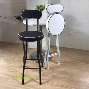 주방 등받이 스툴 높이조절 접이식 칵테일바 하이체어 65cm