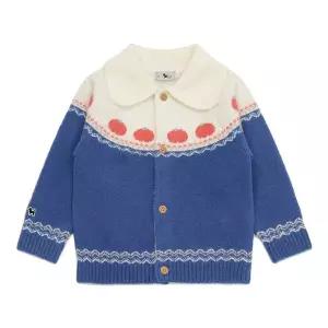 [블루독베이비] 25FW (BL) 페어아일 애플 가디건 (45A1420001)