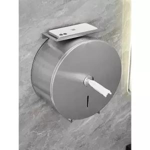 업소용 점보롤 케이스 화장지 디스펜서 티슈 원형 무타공 버튼형