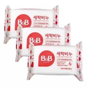 [보리보리/비앤비]비앤비 유아 세탁비누 200g 아카시아 X 12개/ 아기빨래