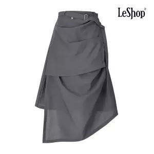 [롯데백화점]르샵 레이어드 랩 롱 스커트 BP8SK002A