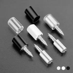 선반 고정 나사 가구 붙박이장 유리 다보 캡 50개구성 서랍장 옷장 칸막이 받침대 브라켓 지지대 피스 볼트