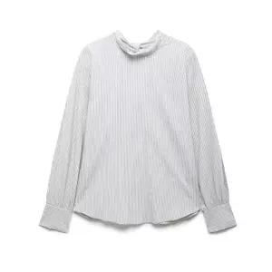 [롯데백화점]나이스클랍 스트라이프 뒷타이 블라우스 N251MWB222