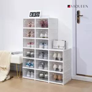 바이퀸 원터치 접이식 6단 신발 정리함 현관 틈새 수납 정리대 신발장