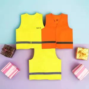 나들이복 어린이 유아 안전조끼 형광 단체복 아동 현장학습 견학 팀조끼 바깥놀이 교통 방범